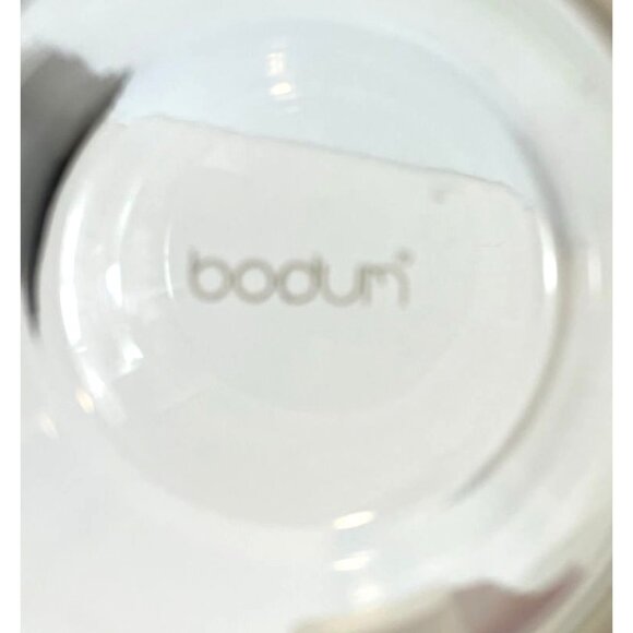 Set of 3 Vintage Bodum Bistro White Handle Clear Glass Expresso Coffee Glasses - Picture 7 of 7